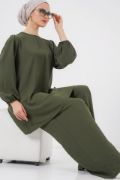 Ayrobin Tunik Pantolon Alt Üst Takım 6712 - Haki resmi